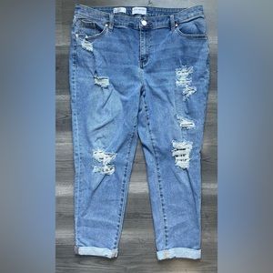 Lane Bryant-Flex Magic Waistband signature fit mid-rise boyfriend jeans